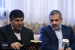 دیدار جمعی از جامعه قرآنی با خانواده شهید ابراهیم لشکری نژاد