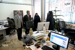 بازدید جلیل کوهپایه‌زاده، رئیس دانشکده علوم پزشکی ساوه از تحریریه خبرگزاری ایکنا