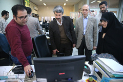 بازدید جلیل کوهپایه‌زاده، رئیس دانشکده علوم پزشکی ساوه از تحریریه خبرگزاری ایکنا