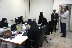 بازدید جلیل کوهپایه‌زاده، رئیس دانشکده علوم پزشکی ساوه از تحریریه خبرگزاری ایکنا