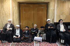 مراسم هفتمین روز درگذشت مرحوم آیت الله محمد واعظ زاده خراسانی