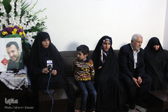 دیدار با خانواده شهید مدافع حرم محرم ترک