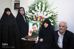 دیدار با خانواده شهید مدافع حرم محرم ترک