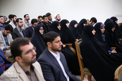 دیدار نخبگان مدال‌آور دانشگاه صنعتی شریف با رهبر انقلاب