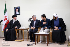 دیدار نخبگان مدال‌آور دانشگاه صنعتی شریف با رهبر انقلاب
