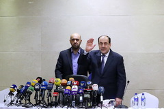 کنفرانس مطبوعاتی نوری المالکی معاون رئیس جمهور عراق