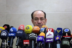 کنفرانس مطبوعاتی نوری المالکی معاون رئیس جمهور عراق