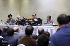 کنفرانس مطبوعاتی نوری المالکی معاون رئیس جمهور عراق