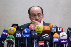 کنفرانس مطبوعاتی نوری المالکی معاون رئیس جمهور عراق