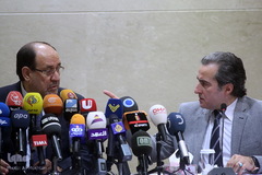 کنفرانس مطبوعاتی نوری المالکی معاون رئیس جمهور عراق