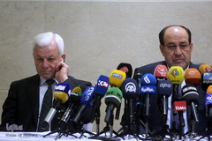 کنفرانس مطبوعاتی نوری المالکی معاون رئیس جمهور عراق