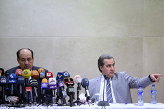 کنفرانس مطبوعاتی نوری المالکی معاون رئیس جمهور عراق