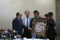 کنفرانس مطبوعاتی نوری المالکی معاون رئیس جمهور عراق