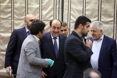 کنفرانس مطبوعاتی نوری المالکی معاون رئیس جمهور عراق