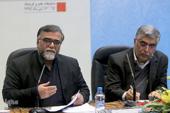  سیدحمیدرضا طیبی، رئیس جهاد دانشگاهی و سعید پورعلی، معاون فرهنگی جهاد دانشگاهی