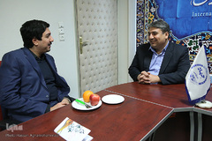 حمید صابر فرزام، مدیر عامل خبرگزاری بین المللی قرآن (ایکنا) و حسن کریمی قدوسی، مدیر عامل بنیاد ملی بازیهای رایانه ای 