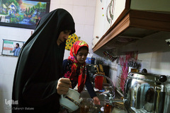 دیدار صالحی با خانواده شهید اویدالاثر مدافع حرم مرتضی کریمی
