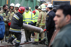 سومین روز از عملیات آوار برداری ساختمان پلاسکو