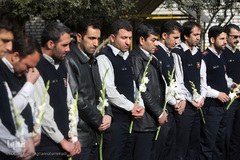 مراسم ادای احترام جامعه قرآنی به شهدای فداکار آتش نشان