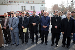 مراسم ادای احترام جامعه قرآنی به شهدای فداکار آتش نشان