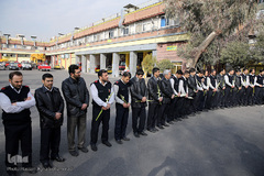 مراسم ادای احترام جامعه قرآنی به شهدای فداکار آتش نشان