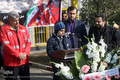 مراسم ادای احترام جامعه قرآنی به شهدای فداکار آتش نشان