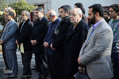 مراسم ادای احترام جامعه قرآنی به شهدای فداکار آتش نشان