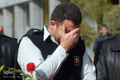 مراسم ادای احترام جامعه قرآنی به شهدای فداکار آتش نشان