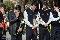 مراسم ادای احترام جامعه قرآنی به شهدای فداکار آتش نشان