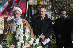 مراسم ادای احترام جامعه قرآنی به شهدای فداکار آتش نشان