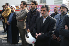 مراسم ادای احترام جامعه قرآنی به شهدای فداکار آتش نشان