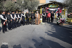 مراسم ادای احترام جامعه قرآنی به شهدای فداکار آتش نشان