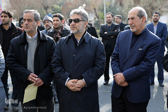 مراسم ادای احترام جامعه قرآنی به شهدای فداکار آتش نشان