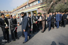 مراسم ادای احترام جامعه قرآنی به شهدای فداکار آتش نشان