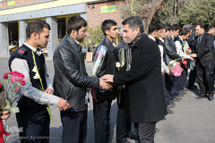 مراسم ادای احترام جامعه قرآنی به شهدای فداکار آتش نشان