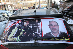 همدردی مردم با خانواده فرمانده شهید آتش نشان «علی امینی»