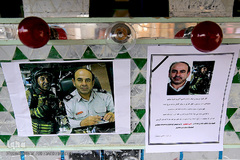 همدردی مردم با خانواده فرمانده شهید آتش نشان «علی امینی»