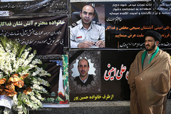 همدردی مردم با خانواده فرمانده شهید آتش نشان «علی امینی»