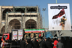 مراسم تشییع ۱۶آتش نشان شهید حادثه  پلاسکو