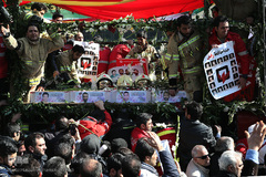 مراسم تشییع ۱۶آتش نشان شهید حادثه  پلاسکو
