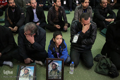 مراسم تشییع ۱۶آتش نشان شهید حادثه  پلاسکو