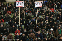 مراسم تشییع ۱۶آتش نشان شهید حادثه  پلاسکو