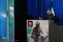 مراسم تشییع ۱۶آتش نشان شهید حادثه  پلاسکو