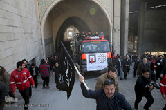 مراسم تشییع ۱۶آتش نشان شهید حادثه  پلاسکو
