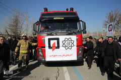 مراسم تشییع ۱۶آتش نشان شهید حادثه  پلاسکو