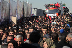 مراسم تشییع ۱۶آتش نشان شهید حادثه  پلاسکو
