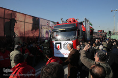 مراسم تشییع ۱۶آتش نشان شهید حادثه  پلاسکو