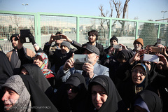 مراسم تشییع ۱۶آتش نشان شهید حادثه  پلاسکو