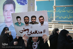 مراسم تشییع ۱۶آتش نشان شهید حادثه  پلاسکو