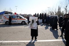 مراسم تشییع ۱۶آتش نشان شهید حادثه  پلاسکو